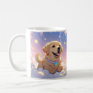 Kawaii Labrador Retriever sky & stars Coffee Mug