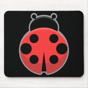 Kawaii Ladybug Mouse Pad