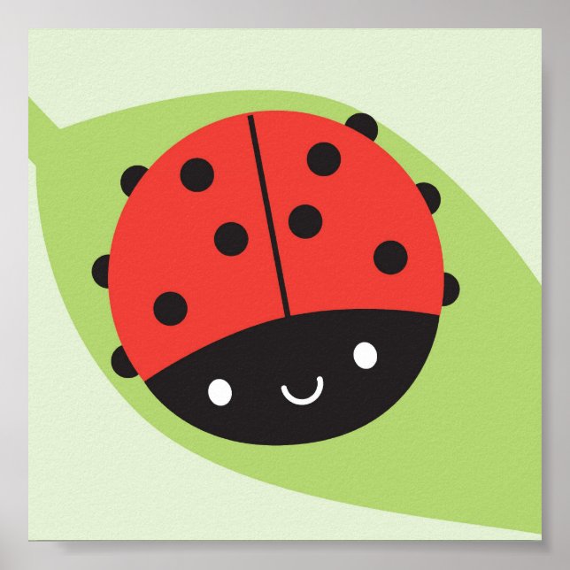 Kawaii Ladybug Poster (Front)