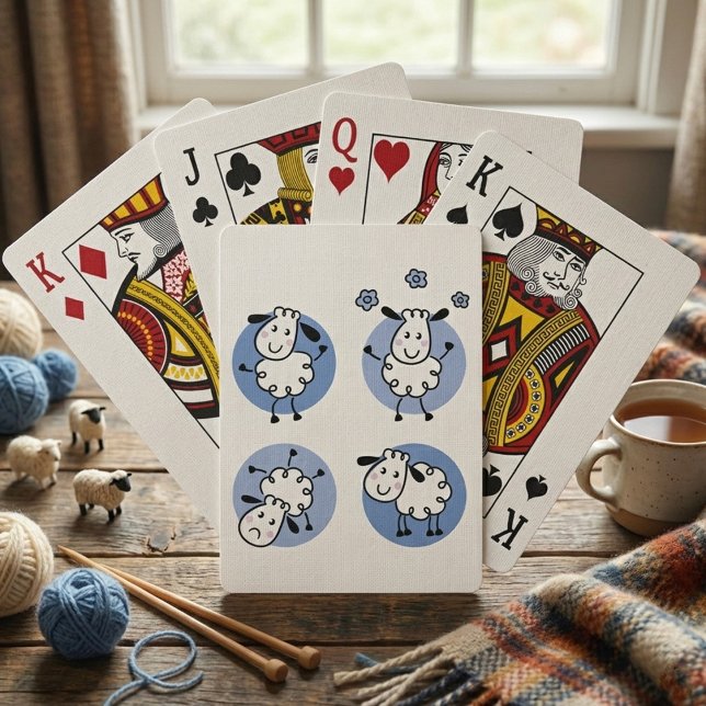 Kawaii Lamb Doodle Animal Playing Cards (Creator Uploaded)