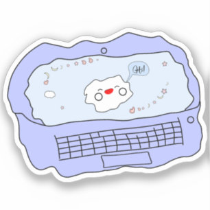 Kawaii Laptop Vinyl Sticker