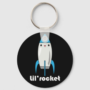 Kawaii Lil’ Rocket keychain