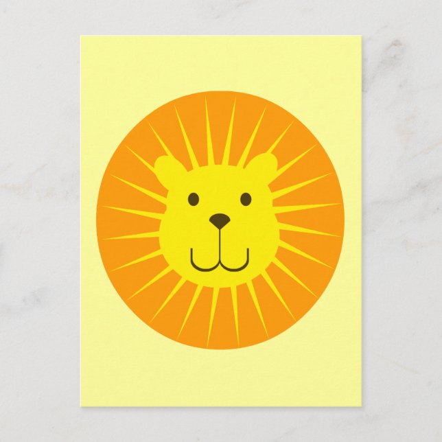 KAWAII LION SUNSHINE SWEETY POSTCARD (Front)