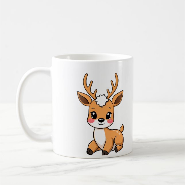 Kawaii Little Deer Mug (Left)