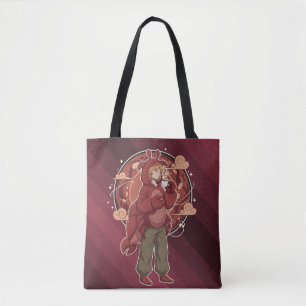 Kawaii Lobster Barista: Seafront Coffee Art Tote Bag