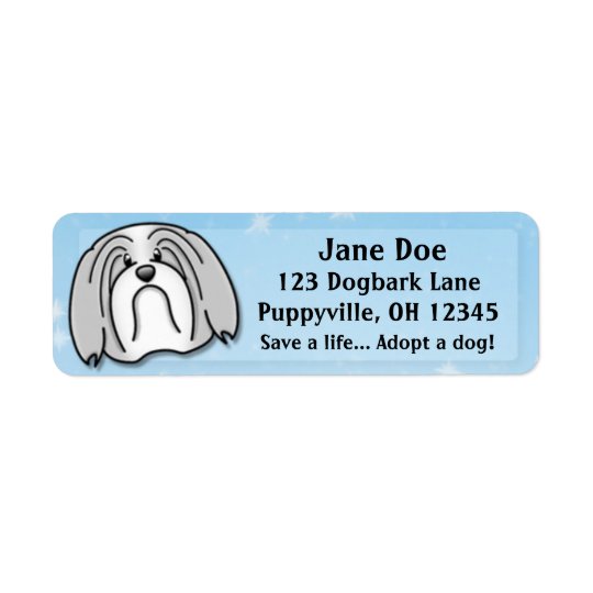 Kawaii Lowchen Return Address Label