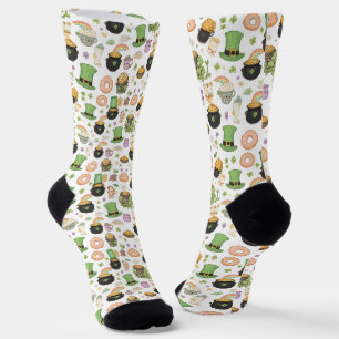 Kawaii Luck Charms St. Patrick's Day Pot of Gold Socks