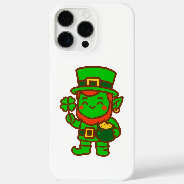 Kawaii Lucky Leprechaun Case-Mate iPhone Case (Back)