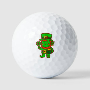 Kawaii Lucky Leprechaun Golf Balls