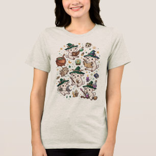 Kawaii Magical Goat Fantasy T-Shirt Tri-Blend Shirt