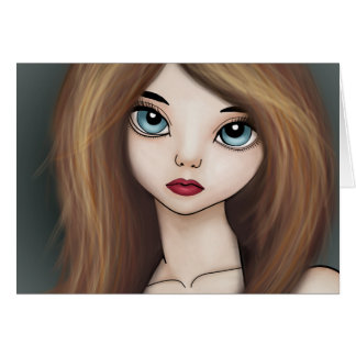 Kawaii Manga Anime Girl Doll Painting