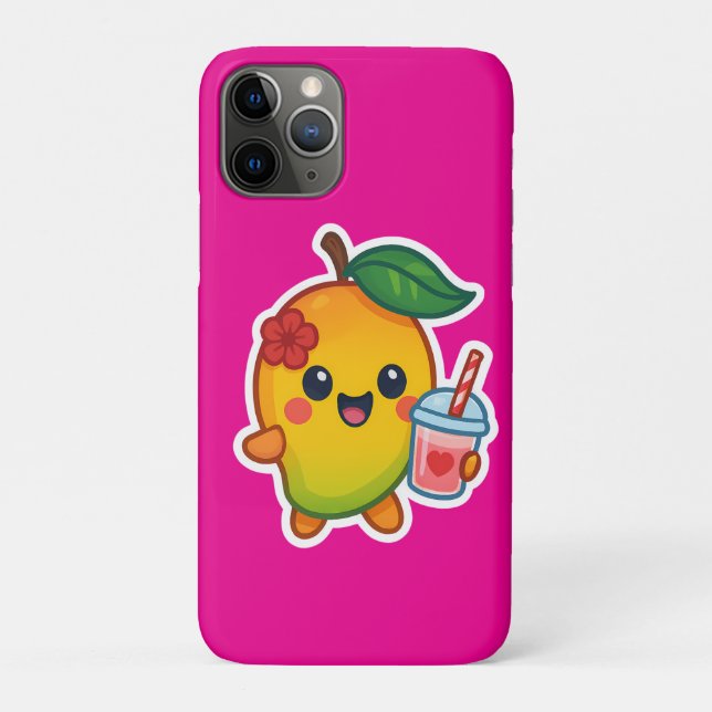 Kawaii Mango – Sweetheart Fruit with Heart Smoothi Case-Mate iPhone Case (Back)