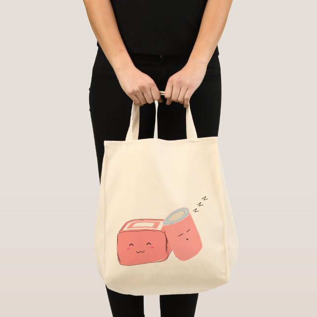 Kawaii Marshmallow Tote Bag (Front (Product))