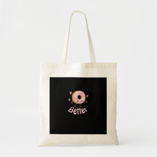 Kawaii Matching Couple Coffee And Donut Better Tog Tote Bag