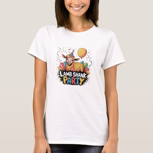 Kawaii Meat: Cute Lamb Shanks T-Shirt (Front)