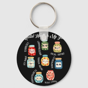 Kawaii mental health is jam counsellor schoolKawai Key Ring