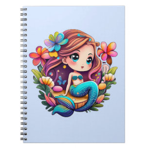 Kawaii Mermaid Notebook