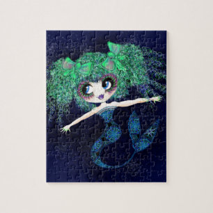 Kawaii Mermaid so cute Jigsaw Puzzle
