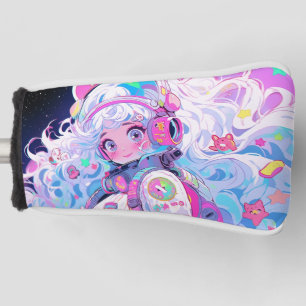 Kawaii Moe Pastel Space Astronaut Anime Girl Golf Head Cover