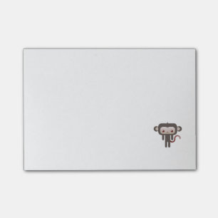 Kawaii monkey post-it notes
