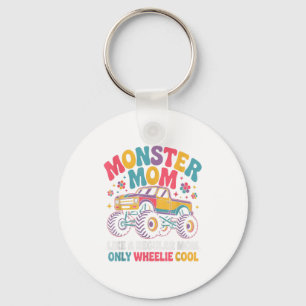 Kawaii Monster Mom Like Regular Mommy But Wheelie Key Ring
