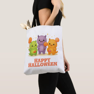 Kawaii Monsters & Lollipops Cute Halloween Tote Ba Bag