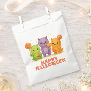 Kawaii Monsters & Lollipops Halloween Favour Bags
