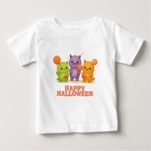 Kawaii Monsters & Lollipops Halloween Favour Bags Baby T-Shirt