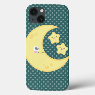Kawaii Moon and Stars iPad Air Case