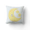Kawaii Moon and Stars Throw Pillow