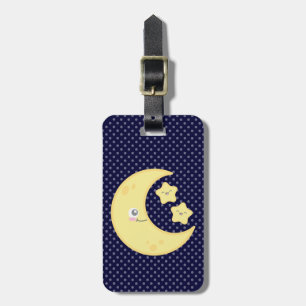 Kawaii Moon and Stars Travel Luggage Tags