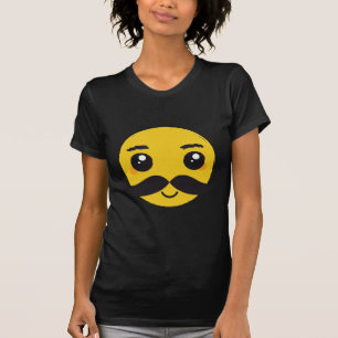 Kawaii Moustache Smiling T-Shirt