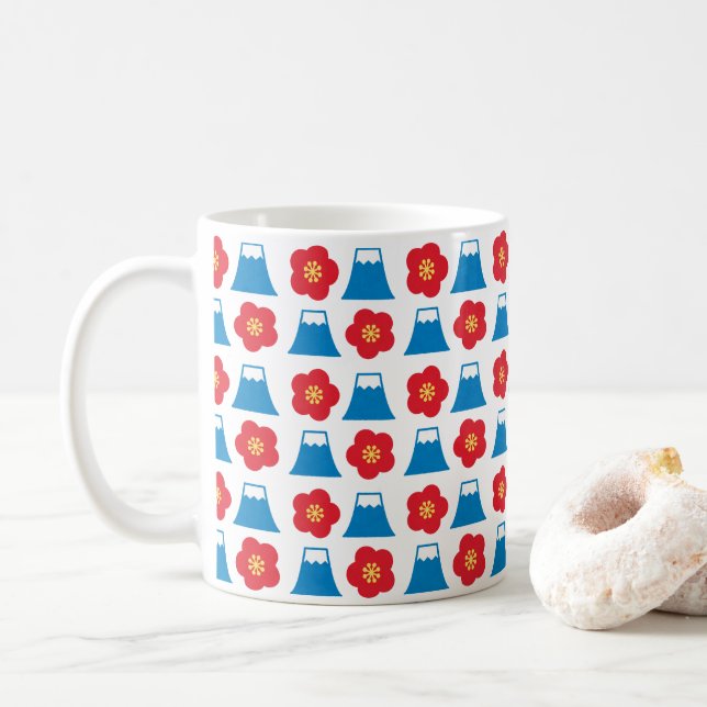 Kawaii Mt. Fuji Design Coffee Mug (With Donut)