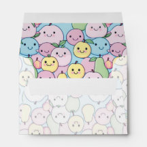 Kawaii multicolor fruit envelope