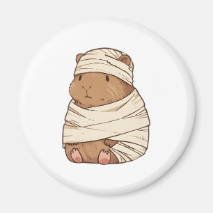 Kawaii Mummy Capybara Halloween Costume Magnet