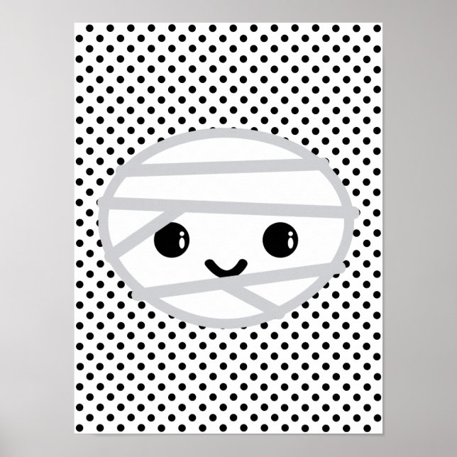 Kawaii Mummy Poster Print (Front)
