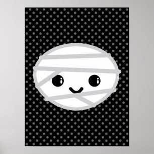 Kawaii Mummy Poster Print