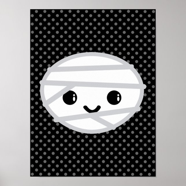 Kawaii Mummy Poster Print (Front)