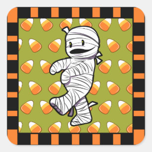 Kawaii Mummy Square Sticker