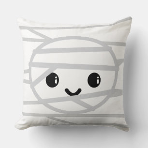 Kawaii Mummy Throw Pillow