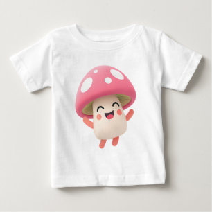 Kawaii Mushroom – Cute Forest Cartoon Kids T-Shirt