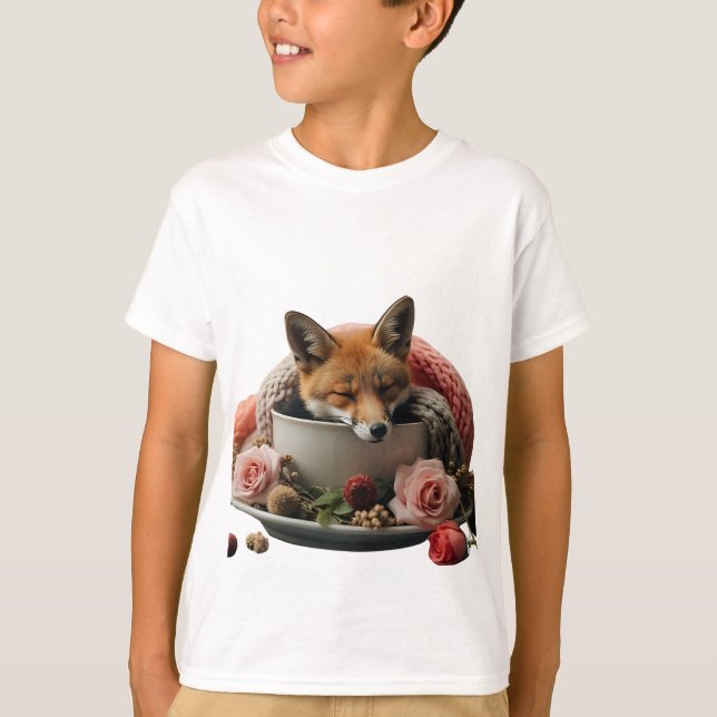 Kawaii Mushroom Family T-shirt – Cute Forest Hug  (Front)