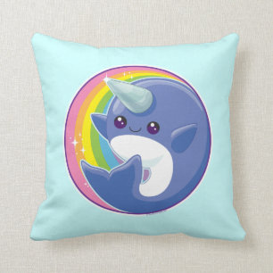 Kawaii Narwhal Cushion