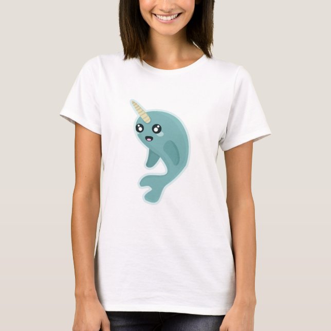 Kawaii Narwhal T-Shirt (Front)
