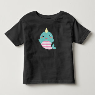 Kawaii Narwhal Toddler T-Shirt