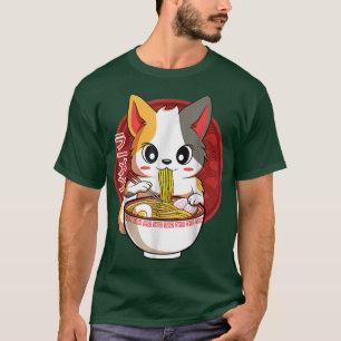 Kawaii Neko Cats Japanese Ramen Noodles Gift T-Shirt