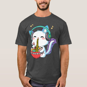 Kawaii Neko Ramen Cute Ramen Cat Japanese Noodle A T-Shirt