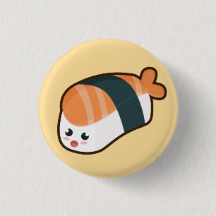 Kawaii nigiri Salmon 3 Cm Round Badge