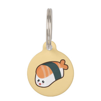 Kawaii nigiri Salmon Pet Tag