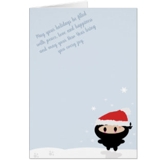 Kawaii Ninja Christmas Card